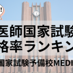 【2025年版】医師国家試験合格率ランキング | 医師国家試験予備校MEDICINE